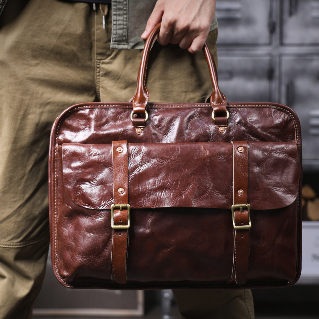 DURANT LEATHER BRIEFCASE