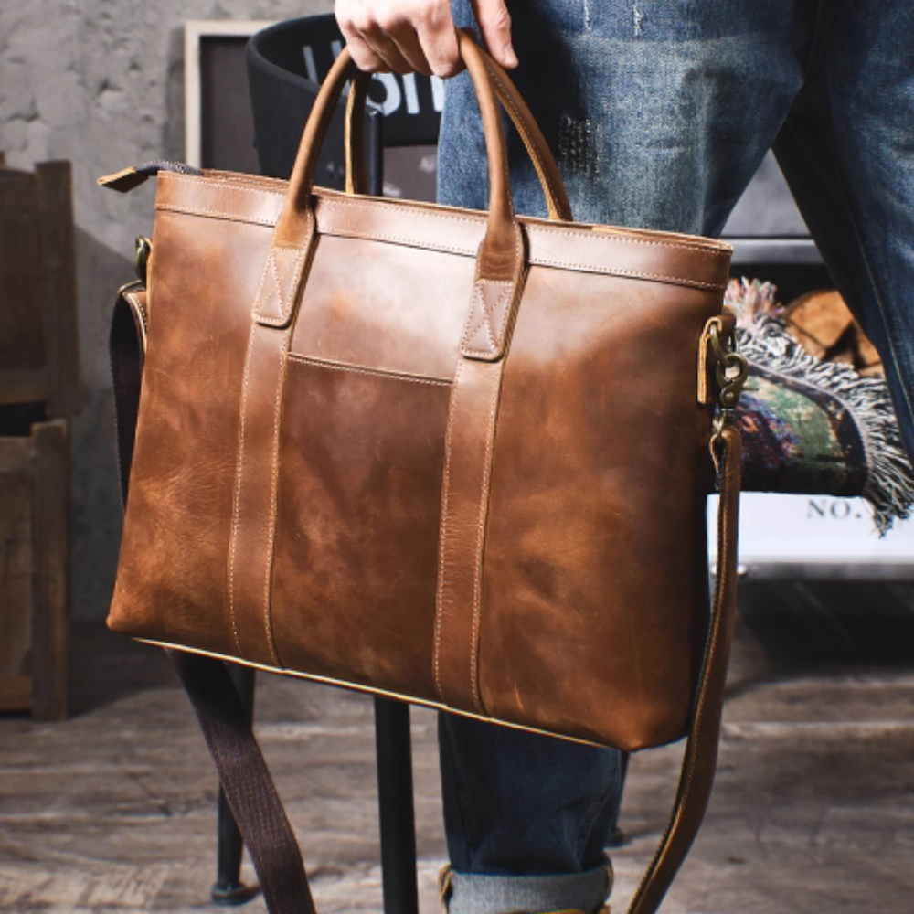 HAMILTON LEATHER TOTE