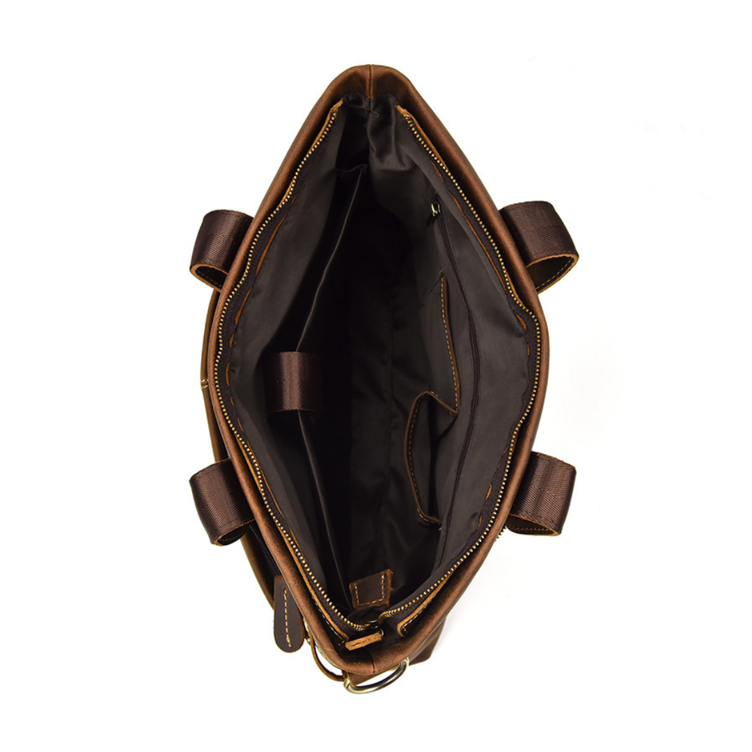 BISON LEATHER MESSENGER