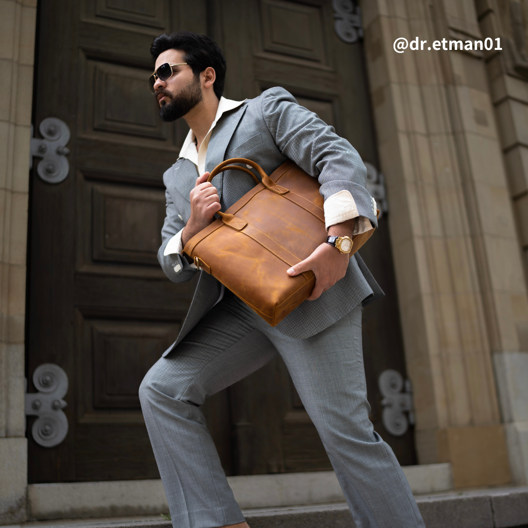 HAMILTON LEATHER TOTE