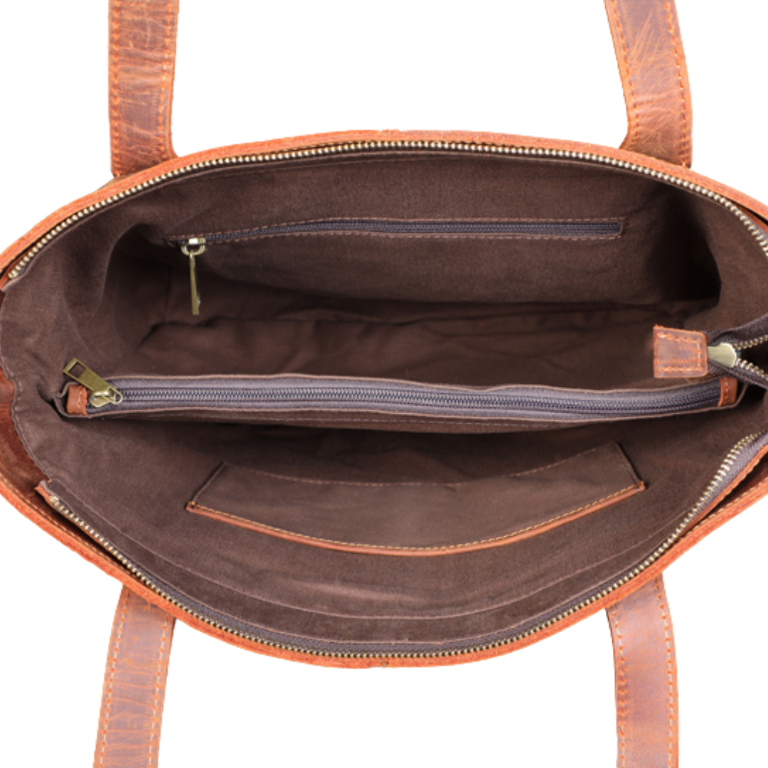 ASPEN LEATHER TOTE