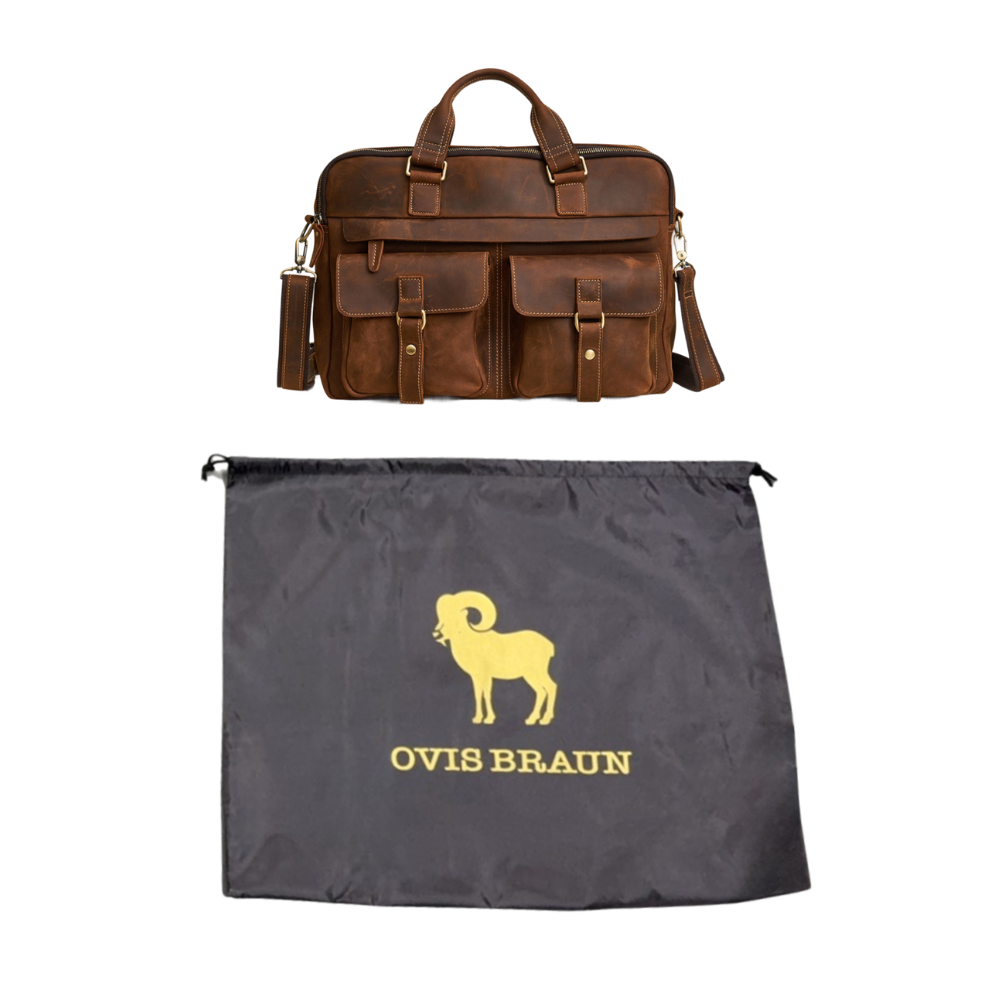 HARRISON LEATHER PILOT BAG