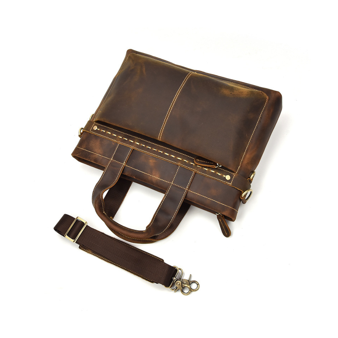BISON LEATHER MESSENGER