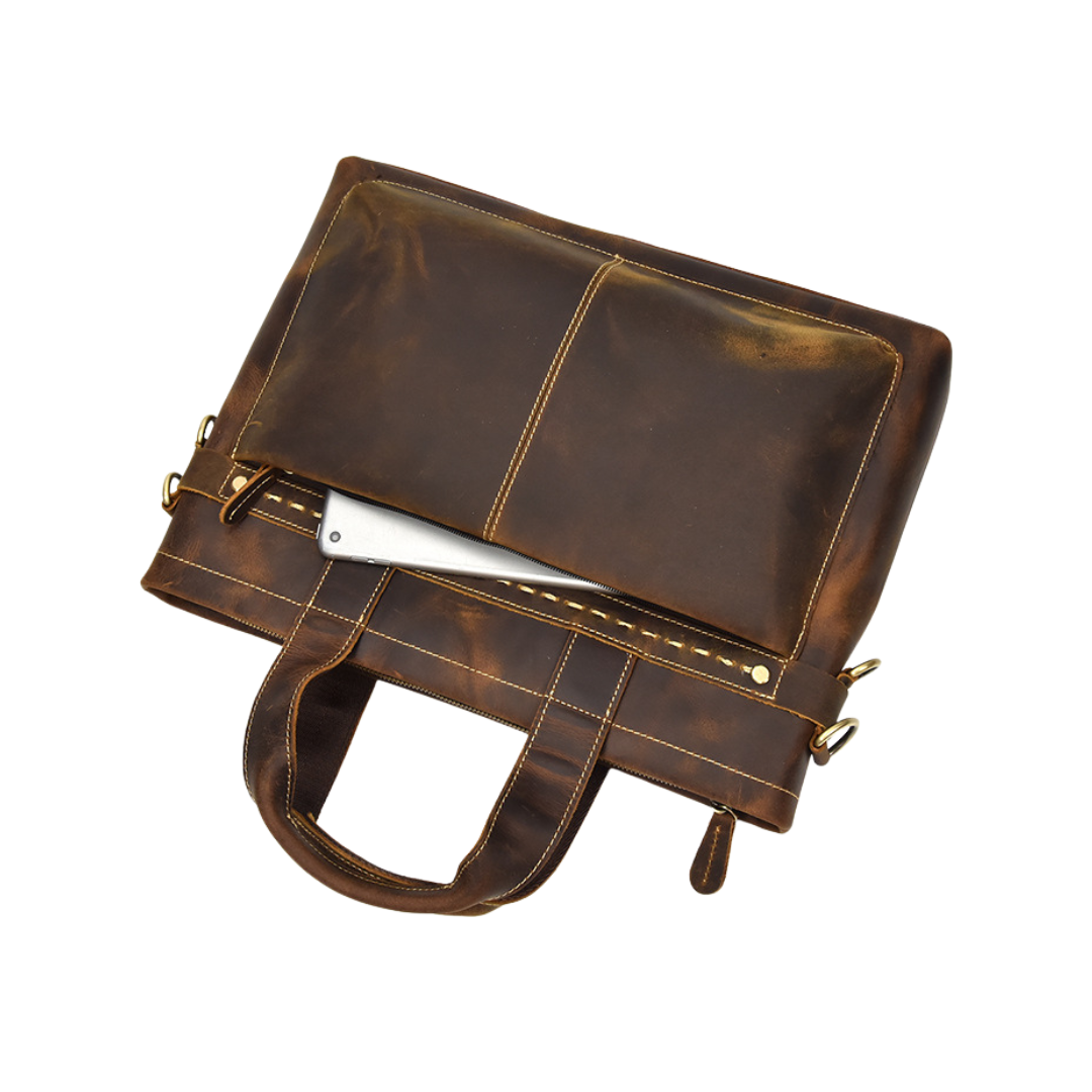 BISON LEATHER MESSENGER