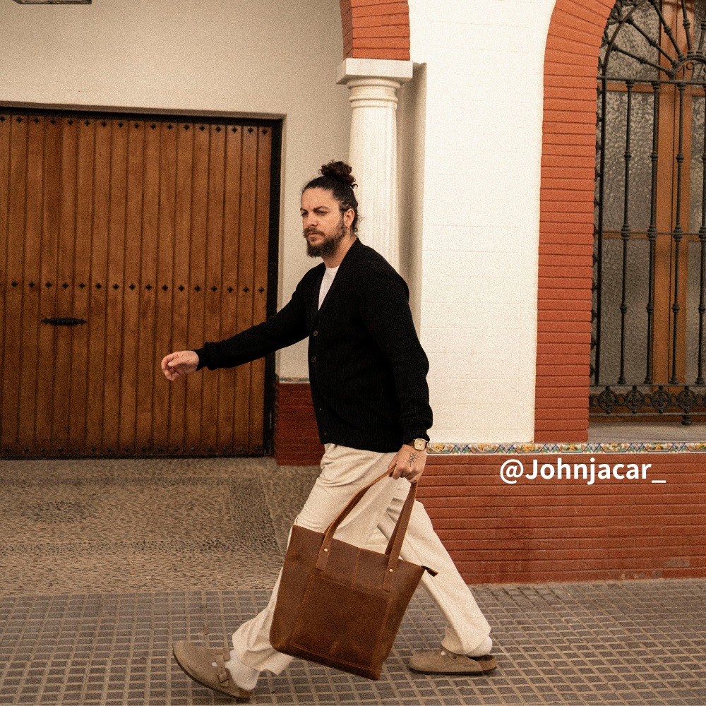 ASPEN LEATHER TOTE